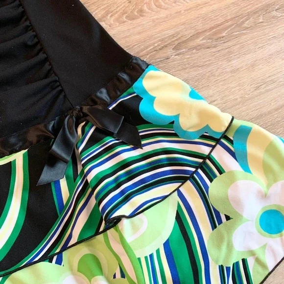 Vintage Y2K 90s 2000s mcbling sexy strapless mini party dress - Picture 2 of 3